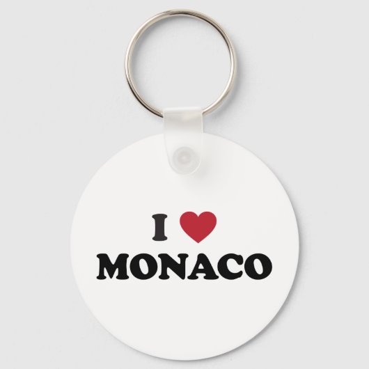 I Liebe Monaco Schlüsselanhänger (Vorderseite)