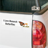 I Liebe-Monarch-Schmetterlinge Autoaufkleber (Auf Lkw)
