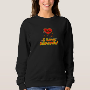 I Liebe Monarchschmetterlinge Sweatshirt