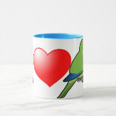 I Liebe-MönchParakeets Tasse (Zentrum)