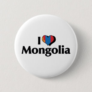 I Liebe Mongolei Button