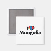 I Liebe Mongolei Magnet (Vorderseite/Rückseite)