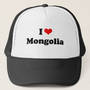 I Liebe-Mongolei-T-Shirt Truckerkappe