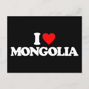I LIEBE MONGOLIA POSTKARTE