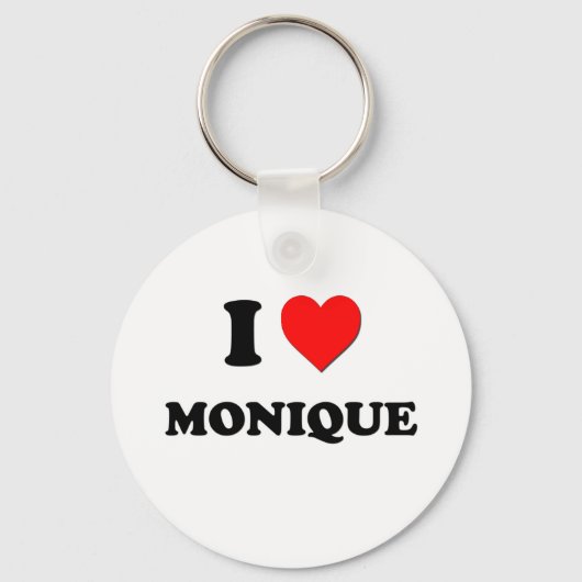 I Liebe Monique Schlüsselanhänger (Vorderseite)