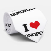 I Liebe-Monopol Krawatte (Gerollt)