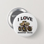 I Liebe Monster Truck Button (Vorne & Hinten)
