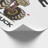 I Liebe Monster Truck Geschenkpapier (Ecke)