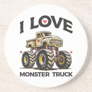 I Liebe Monster Truck Getränkeuntersetzer
