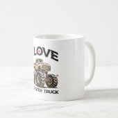 I Liebe Monster Truck Kaffeetasse (VorderseiteRechts)