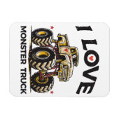 I Liebe Monster Truck Magnet (Horizontal)