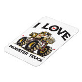 I Liebe Monster Truck Magnet (Linke Seite)