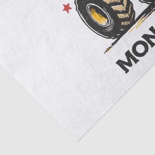 I Liebe Monster Truck Seidenpapier (Detail)