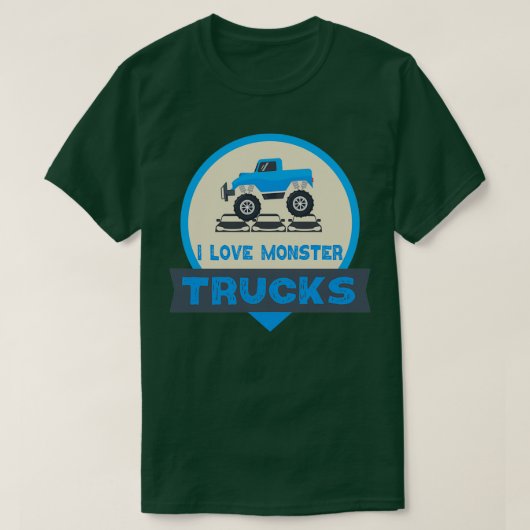 I Liebe Monster Trucks 13 T-Shirt (Design vorne)