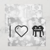 I Liebe Monsters Postkarte (Vorne/Hinten)