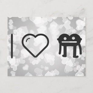 I Liebe Monsters Postkarte