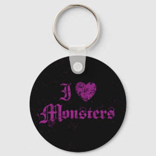 I Liebe Monsters Schlüsselanhänger