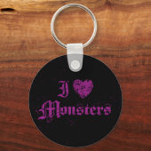 I Liebe Monsters Schlüsselanhänger (Vorderseite)