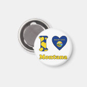 I Liebe Montana Magnet (Vorderseite/Rückseite)