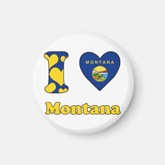 I Liebe Montana Magnet (Vorne)