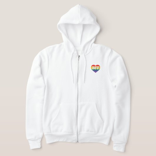 I Liebe Montana Rainbow Heart Hoodie (Ablage )
