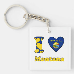 I Liebe Montana Schlüsselanhänger