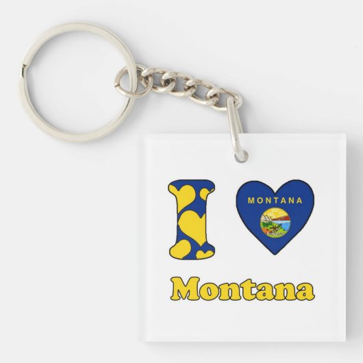 I Liebe Montana Schlüsselanhänger (Vorderseite)