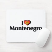 I Liebe Montenegro - Flagge Mousepad (Mit Mouse)