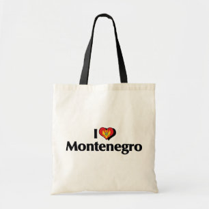 I Liebe Montenegro - Flagge Tragetasche