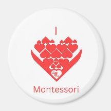 I Liebe Montesssori Magnet