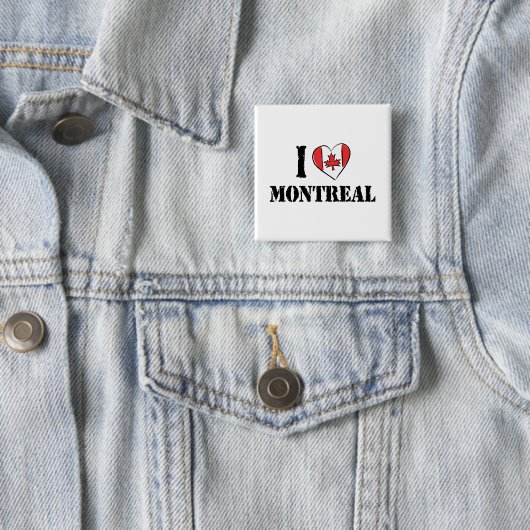 I Liebe Montreal Kanada Button (Beispiel)