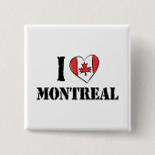 I Liebe Montreal Kanada Button (Vorderseite)