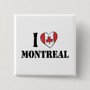 I Liebe Montreal Kanada Button