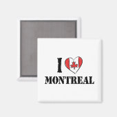 I Liebe Montreal Kanada Magnet (Vorderseite/Rückseite)