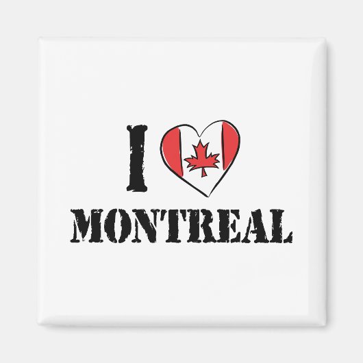 I Liebe Montreal Kanada Magnet (Vorne)