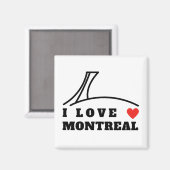 I Liebe Montreal Magnet (Vorderseite/Rückseite)