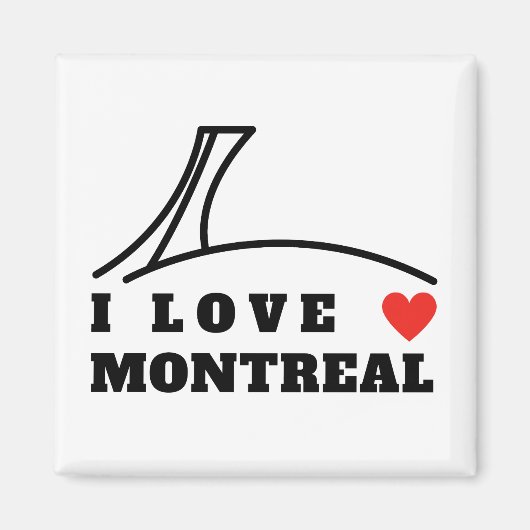 I Liebe Montreal Magnet (Vorne)
