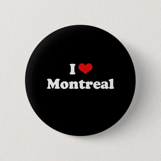 I Liebe-Montreal-T-Shirt Weiß-T-Shirt Button (Vorderseite)
