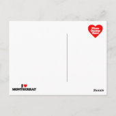 I LIEBE MONTSERRAT POSTKARTE (Rückseite)