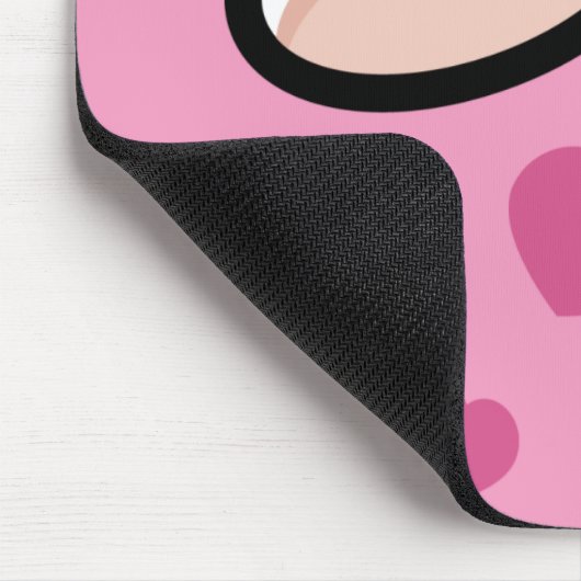 I Liebe-MOO-Kuh Mousepad (Ecke)