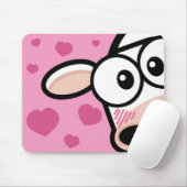I Liebe-MOO-Kuh Mousepad (Mit Mouse)