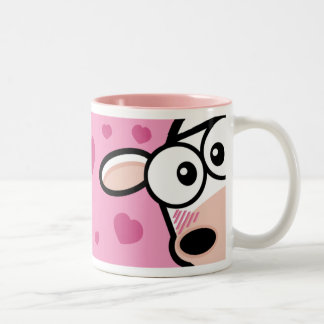 I Liebe-MOO-Tasse Zweifarbige Tasse
