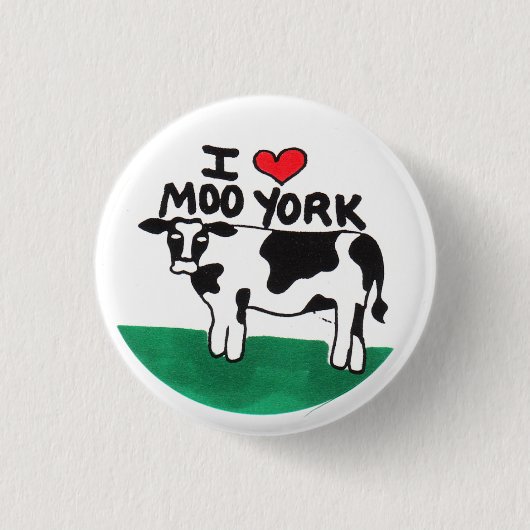 I Liebe-MOO York Button (Vorderseite)
