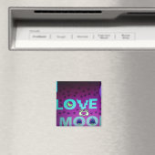 "I Liebe Moon" - Ein skurriler Kunstentwurf Magnet (In Situ (Geschirrspüler))