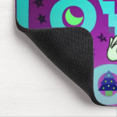 "I Liebe Moon" - Ein skurriler Kunstentwurf Mousepad (Ecke)