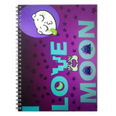"I Liebe Moon" - Ein skurriler Kunstentwurf Notizblock (Vorderseite)