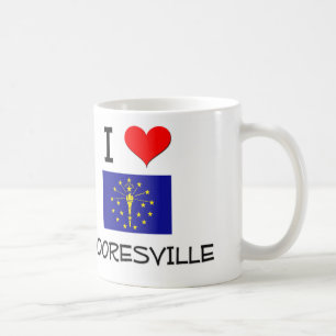 I Liebe MOORESVILLE Indiana Kaffeetasse