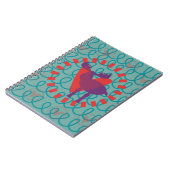 I Liebe Moose Heart Doodle Nature Lover Design Notizblock (Linke Seite)