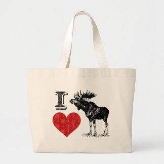I Liebe Moose Jumbo Stoffbeutel