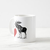 I Liebe Moose Kaffeetasse (Vorderseite Links)